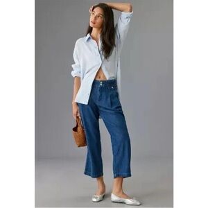 Pilcro Blue Relaxed Jeans drop crotch mid rise jeans